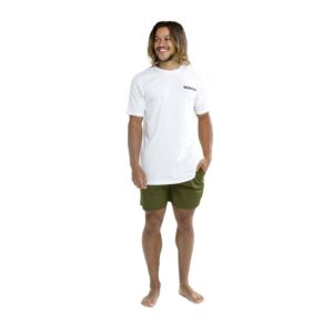 T-Shirt Eidon Live Travel Surf blanca hombre