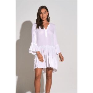 Vestido Sensea corto M/L blanco