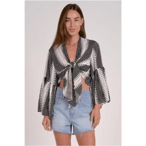 Crop top Sensea blanco/negro