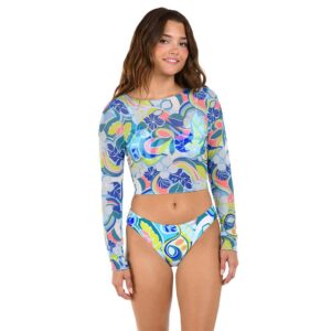 Crop top Citrus M/L Hibiscus Spirit mesh