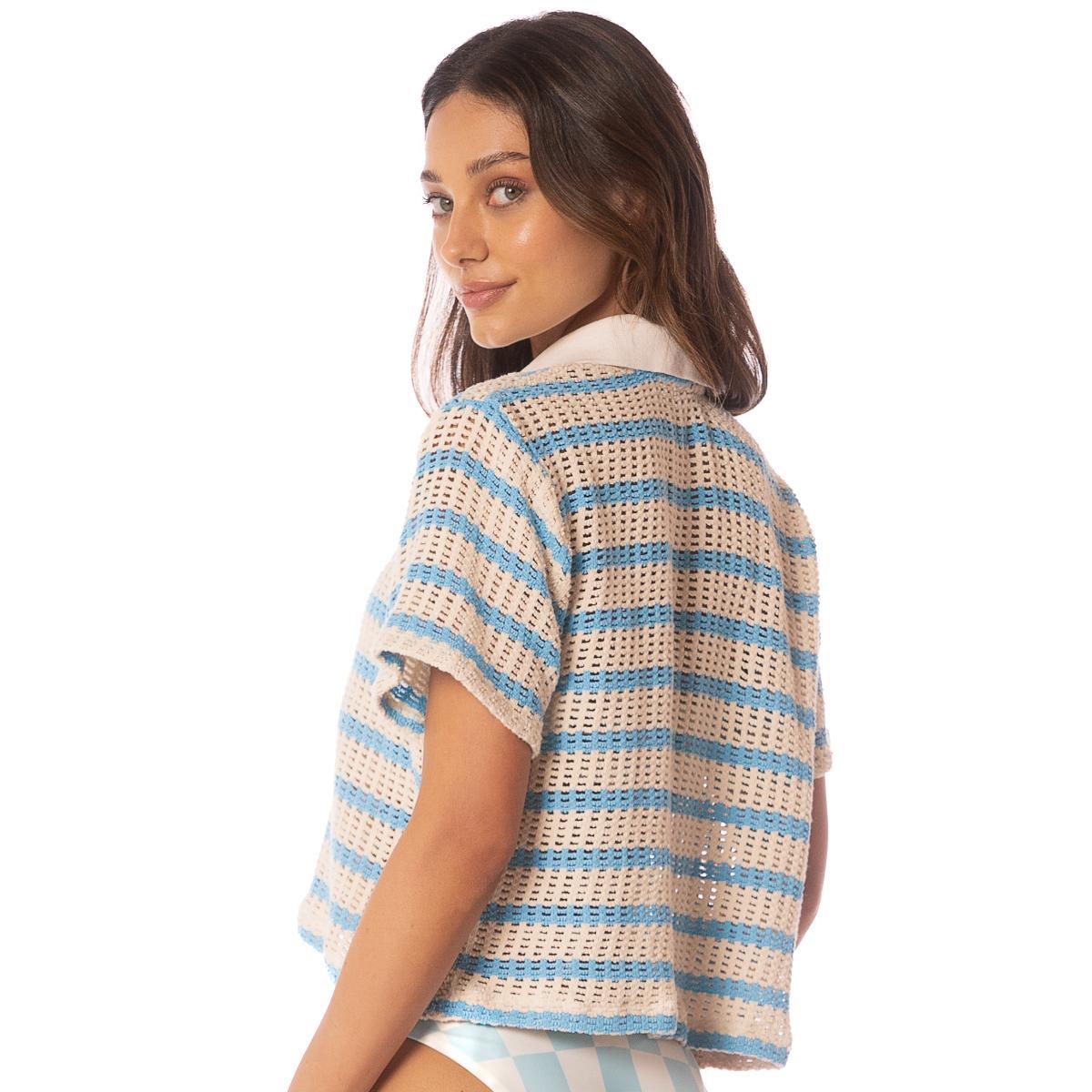 Camisa Maaji HS25 Icy Stripes Wavy - Imagen 2