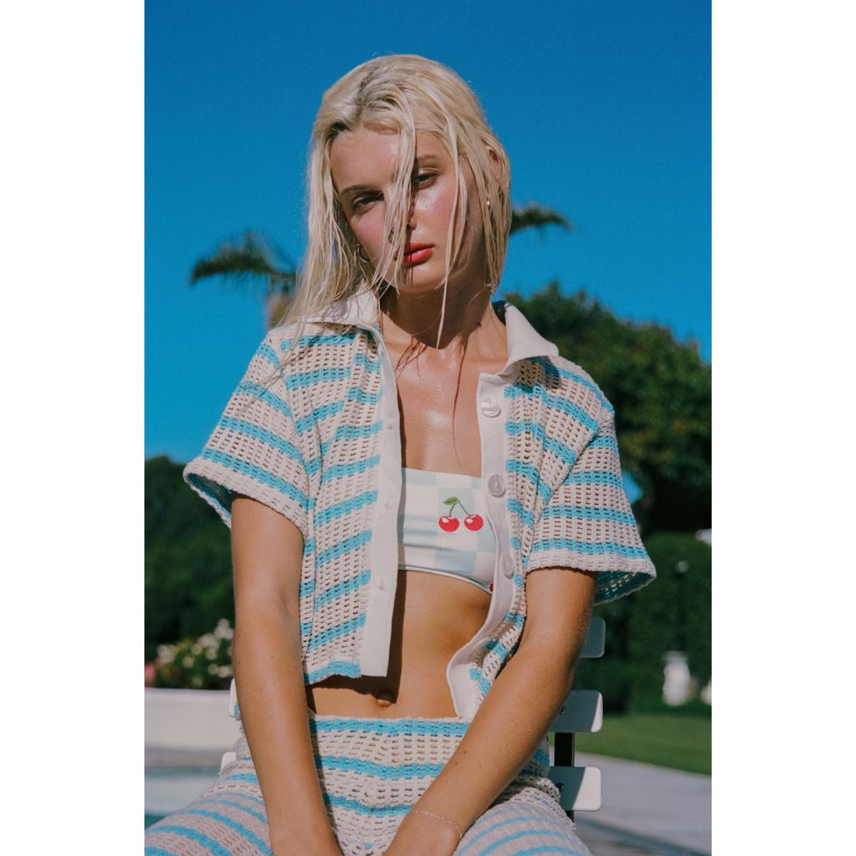 Camisa Maaji HS25 Icy Stripes Wavy - Imagen 4