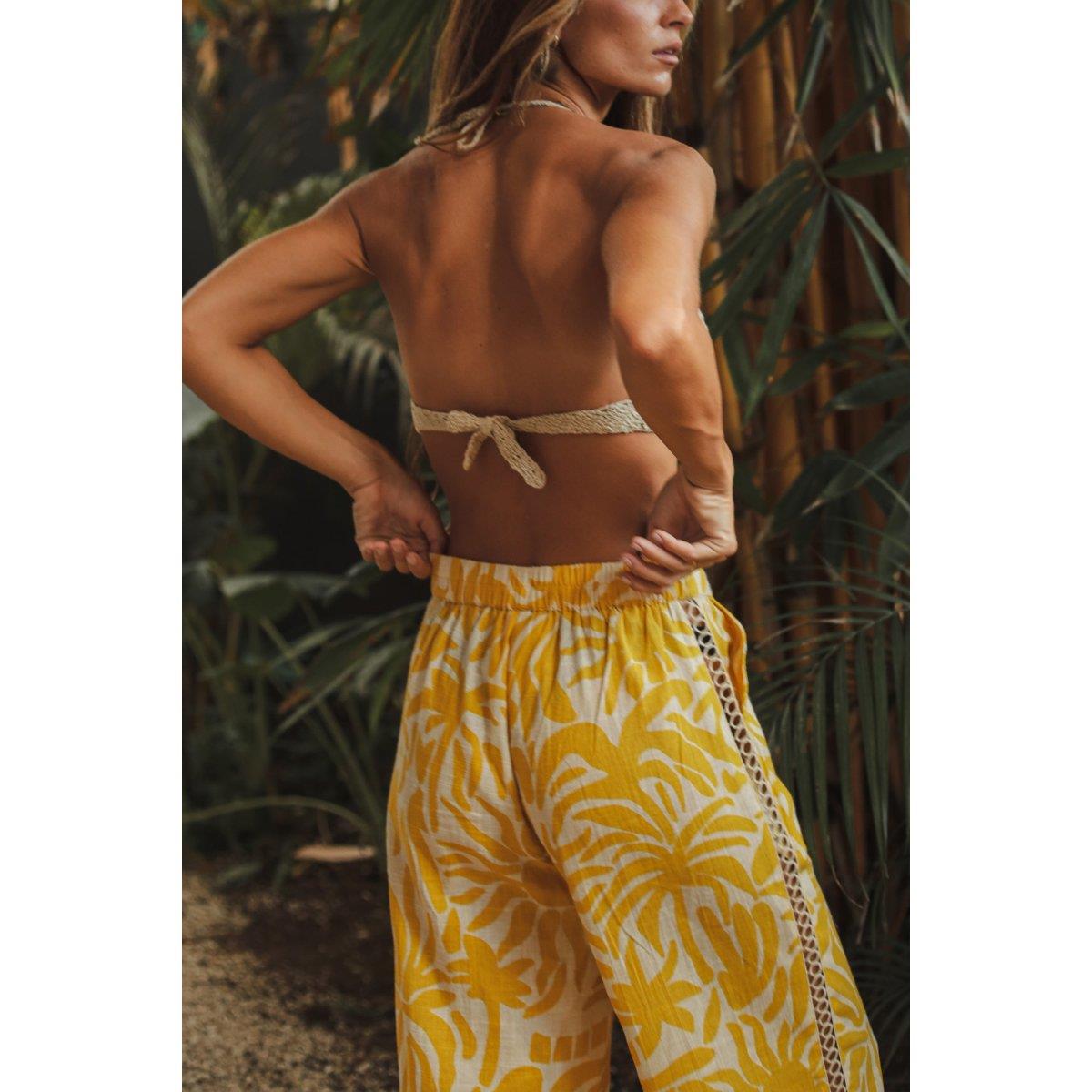 Pantalon Z&L Shining Tropica amarillo - Imagen 2