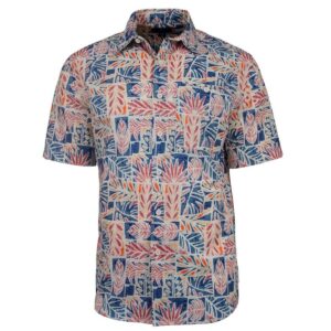 Camisa Weekender M/C Performance Hammocks coral hombre