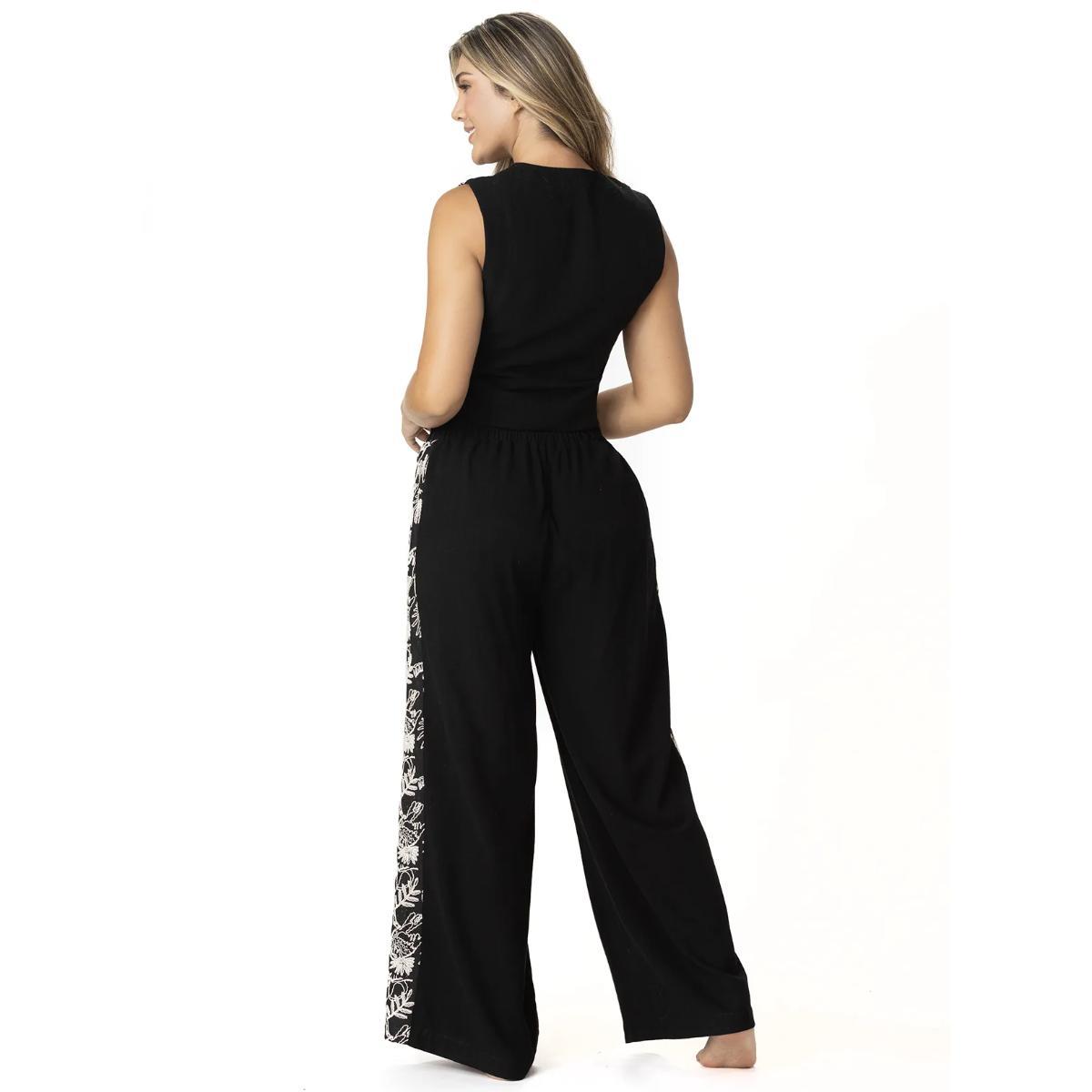 Chaleco Garotas negro bordado - Imagen 2