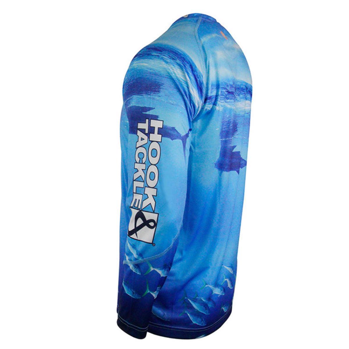Rashguard Hook & Tackle M/L Flying solo azul hombre - Imagen 2