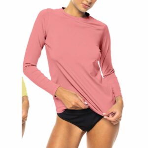 Rashguard Banana Boat SS M/L coral mujer