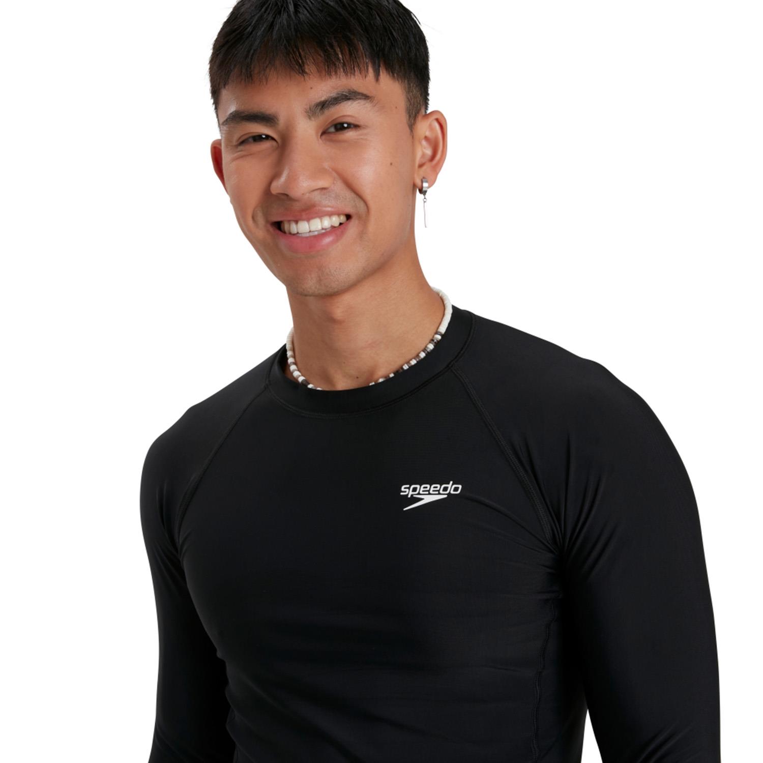 Rashguard Speedo M/L Essential hombre negro - Imagen 2