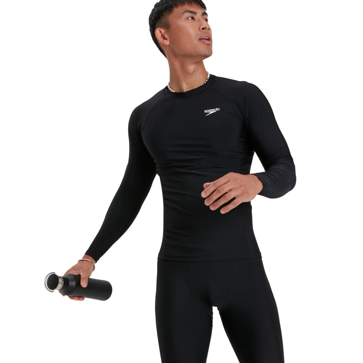Rashguard Speedo M/L Essential hombre negro - Imagen 3