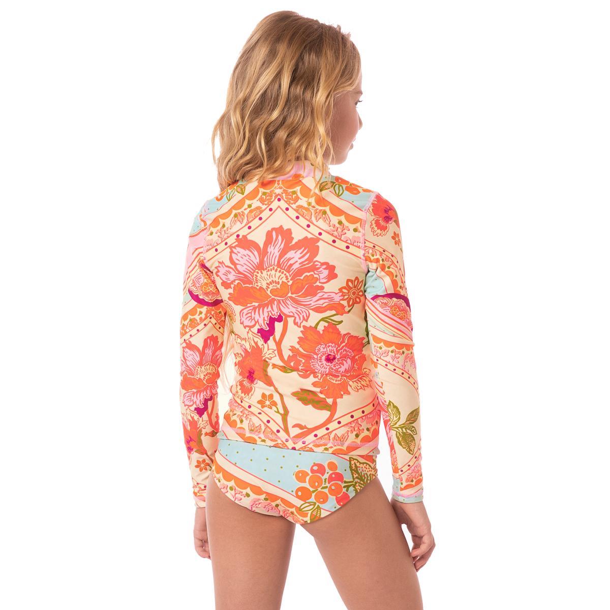 Set de Rashguard Maaji niña SS25 Floral Groove Cherish - Imagen 2