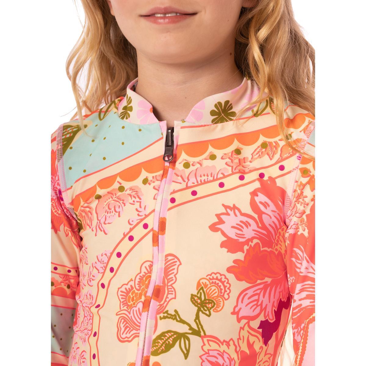 Set de Rashguard Maaji niña SS25 Floral Groove Cherish - Imagen 3