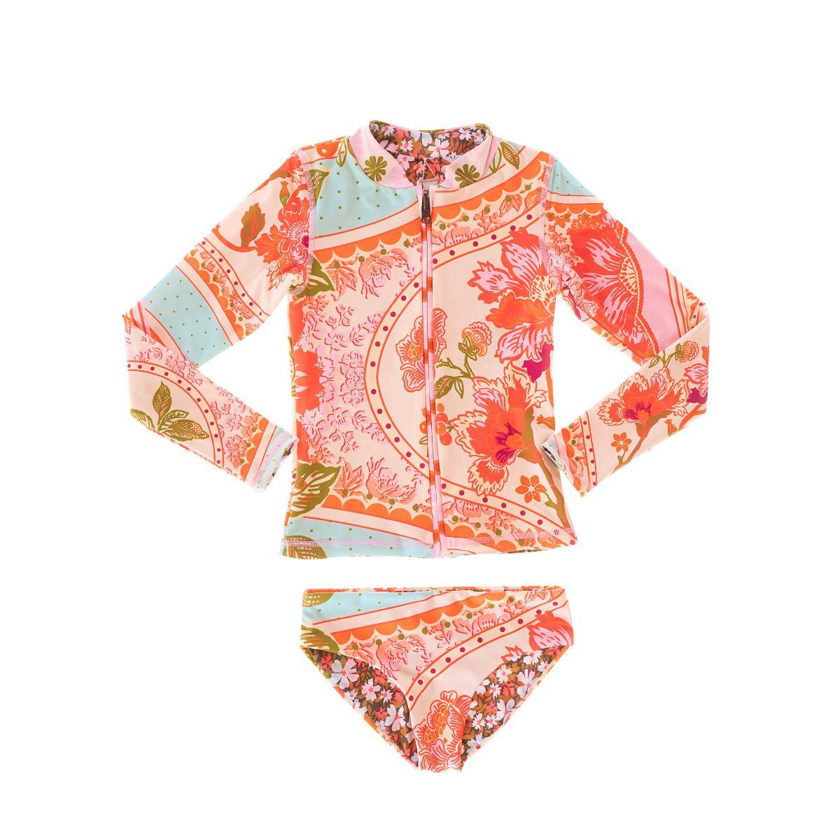 Set de Rashguard Maaji niña SS25 Floral Groove Cherish - Imagen 4