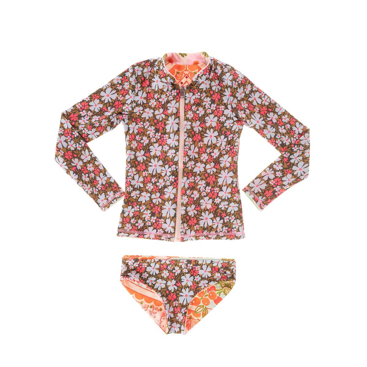 Set de Rashguard Maaji niña SS25 Floral Groove Cherish - Imagen 5