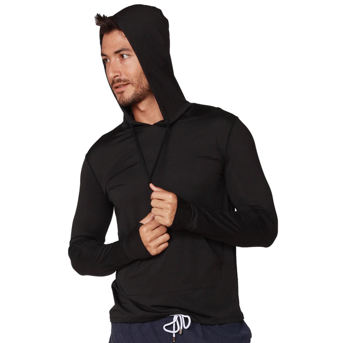 Rashguard Ingear M/L hombre negra con capuchon - Imagen 2