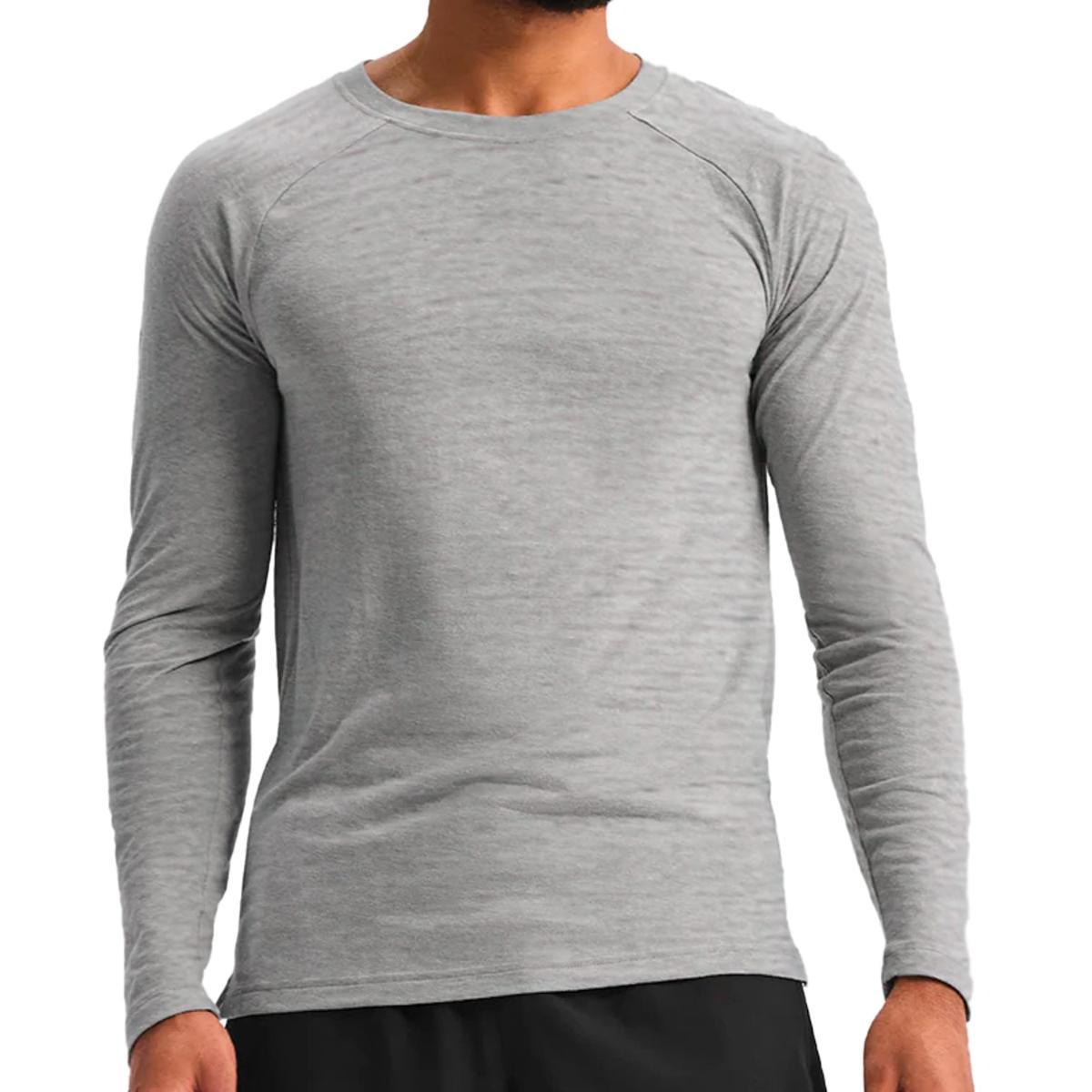 Rashguard SS M/L lineas gris hombre