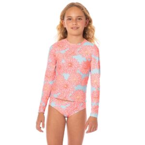 Set de Rashguard Maaji niña ICON26 Tropical Bloom Odyssey