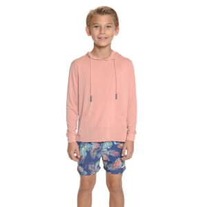 Rashguard Ingear M/L niños salmon con capuchon