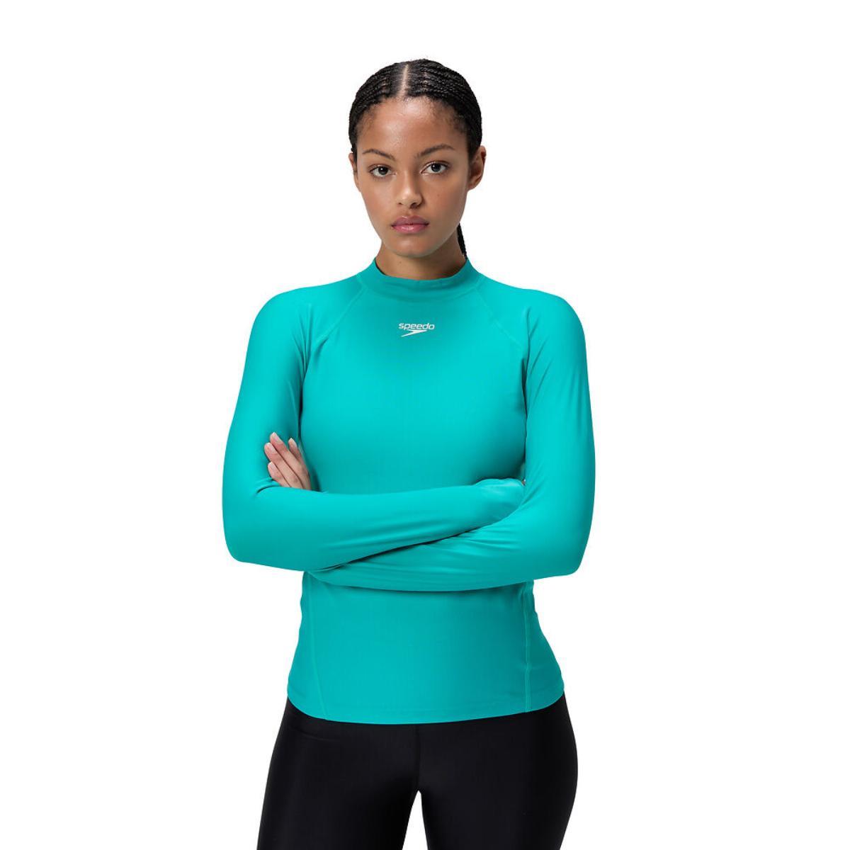 Rashguard Speedo M/L Essential mujer turquesa - Imagen 2