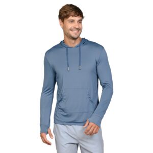 Rashguard Ingear M/L hombre azul mar con capuchon