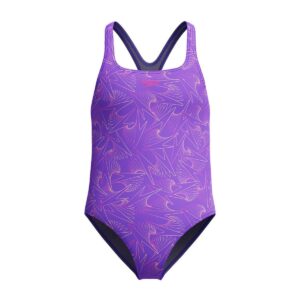 Calzoneta Speedo HyperBoom Allover Medalist niña morado