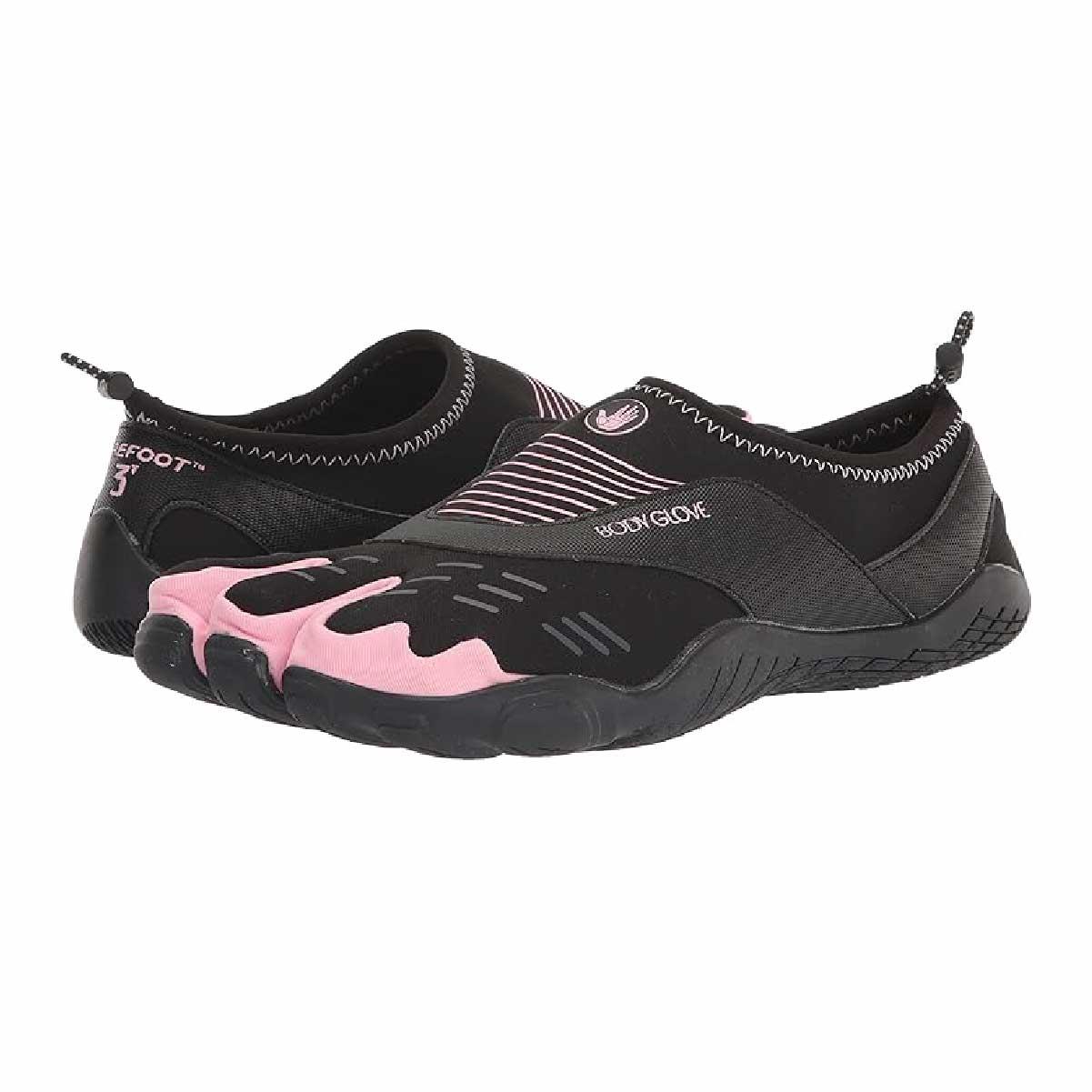 Zapato de agua Body Glove Cinch mujer negro/rosado