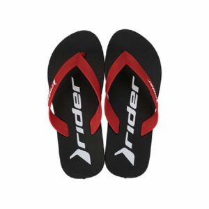 Sandalia Rider Feel Thong negro/rojo hombre