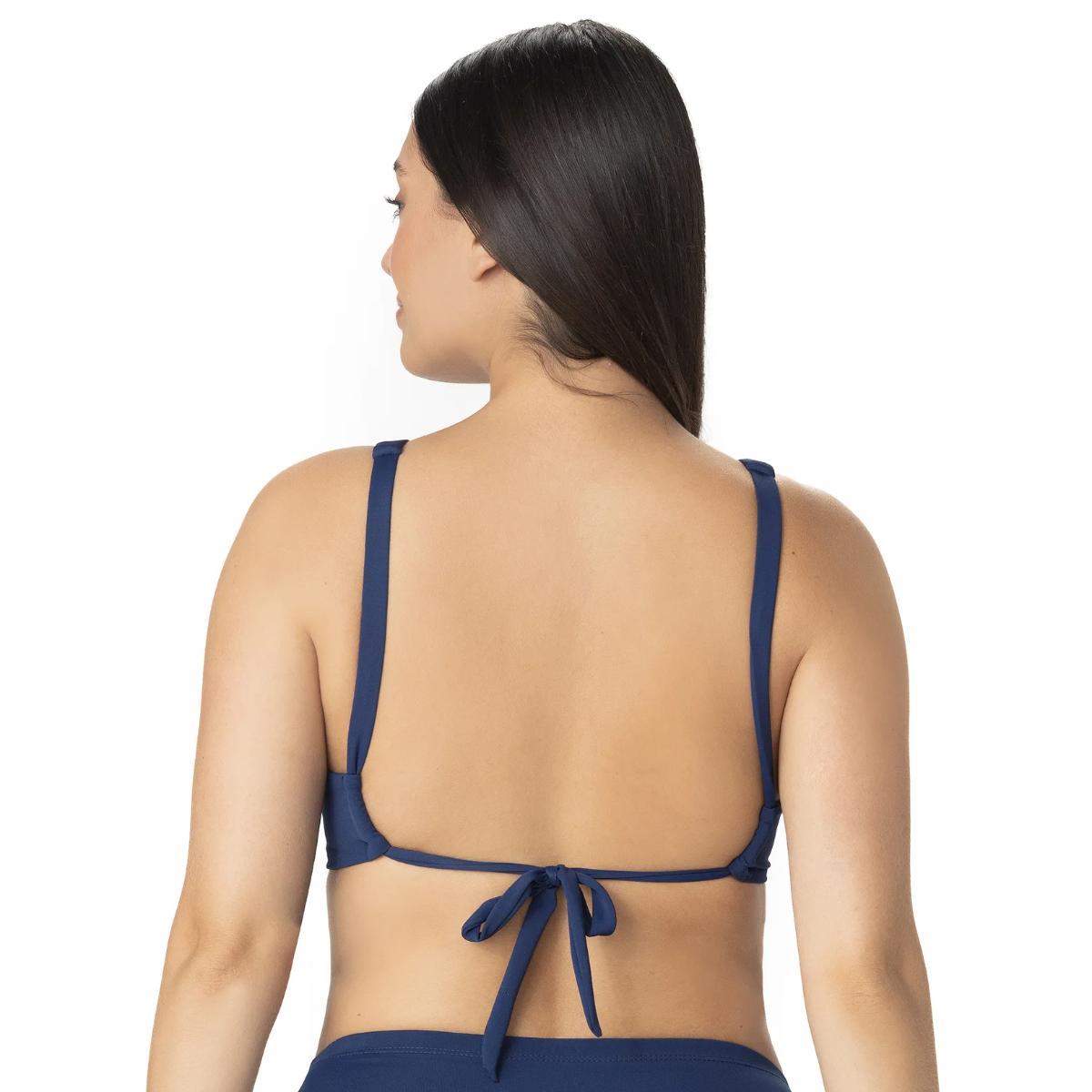 Top Garotas Acuafit triangulo azul cobalto - Imagen 3