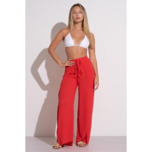 Pantalon Elan wrap leg rojo