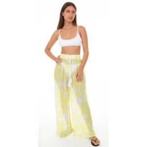 Pantalon Exist mesh geometric print lima mujer