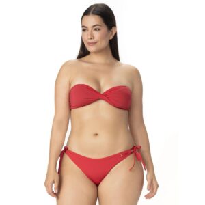 Top Garotas stapless entrochado rojo