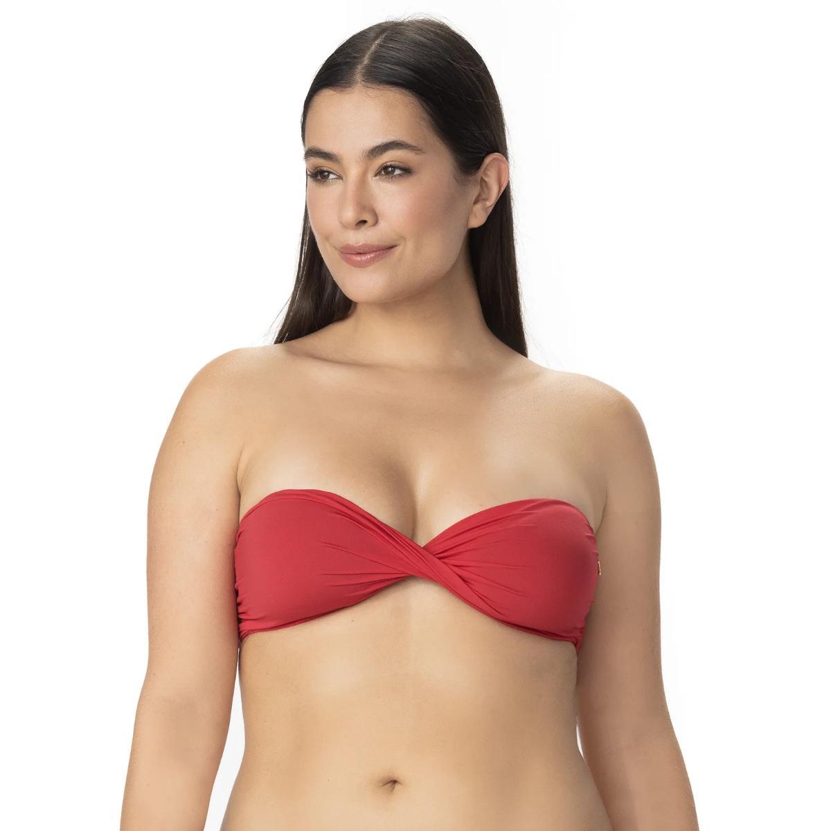 Top Garotas stapless entrochado rojo - Imagen 2