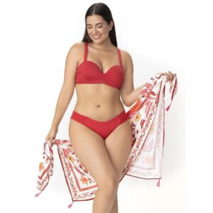Top Garotas strapless copa rojo