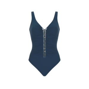 Calzoneta Sunflair 72121 azul marino escote con aros