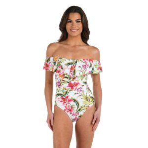 Calzoneta LB Off Shoulder Polynesian Paradise