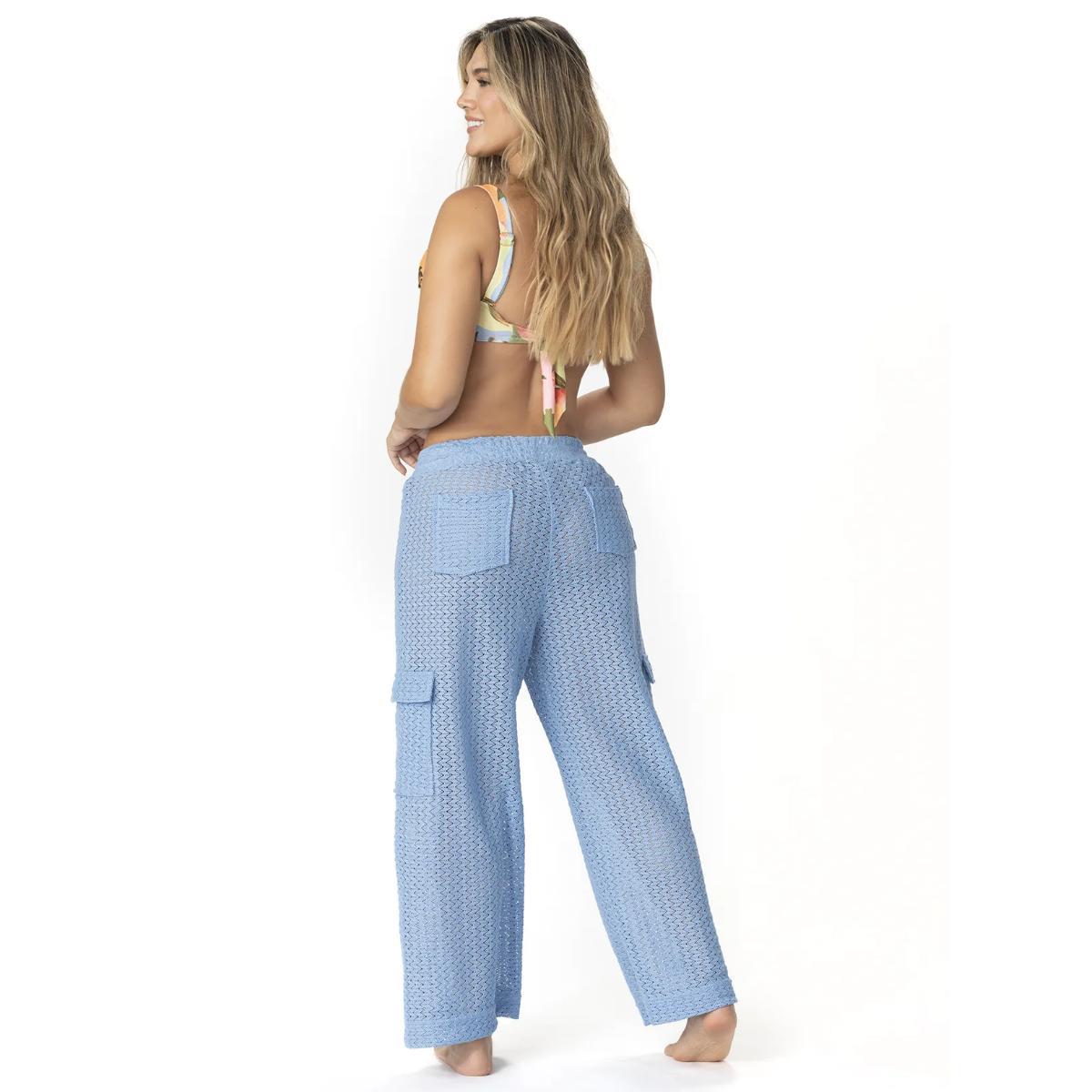 Pantalon Garotas chevron celeste - Imagen 2