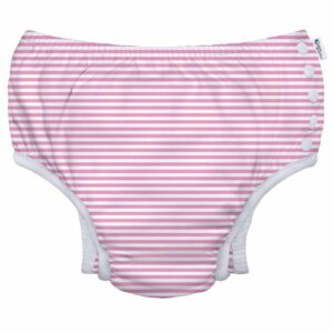 Pañal de agua Green Sprouts rayas rosadas y blancas
