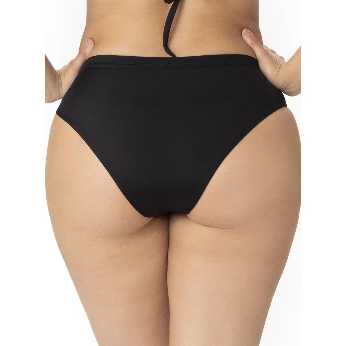 Bottom Garotas Acuafit cintura alta negro - Imagen 2