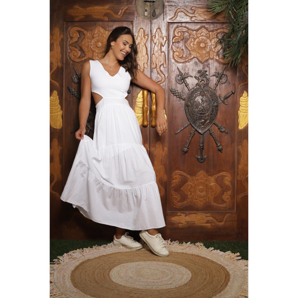 Vestido Giocam Amalfi largo blanco