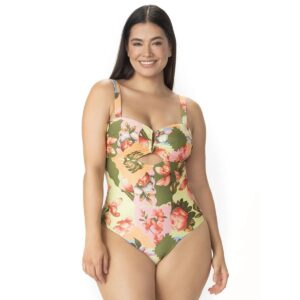 Calzoneta Garotas Liora flores copa strapless