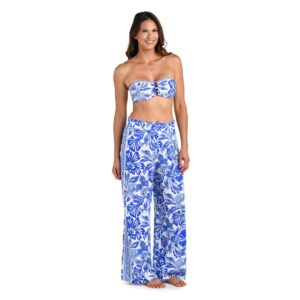 Pantalon LB Botanical Brocade azul