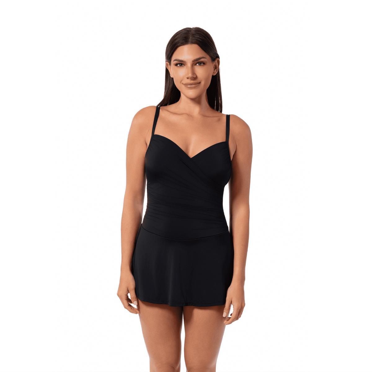 Calzoneta vestido Jantzen Filrty solida negra