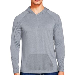 Rashguard SS M/L lineas gris capuchon hombre