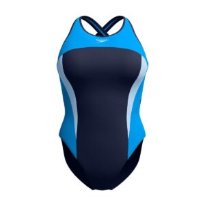 Calzoneta Speedo Endurance+Max Crossback cuello alto mujer azul/azul royal