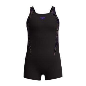 Calzoneta Speedo HyperBoom Splice Legsuit niña negro/morado