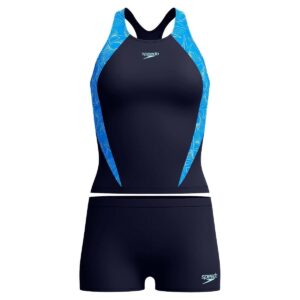 Tankini Speedo Endurance+ HyperBoom 2pzas mujer azul/azul royal