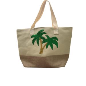 Bolso India Boutique palmeras de lentejuela