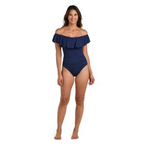 Calzoneta LB off shoulder indigo
