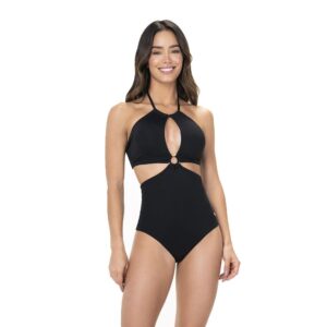Monokini Garotas negro
