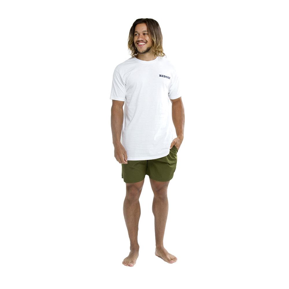 T-Shirt Eidon Live Travel Surf blanca hombre