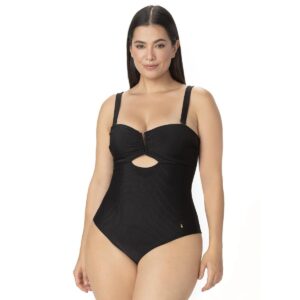 Calzoneta Garotas negra rib copa strapless